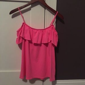 PINK LILLY PULITZER OFF THE SHOULDER TOP